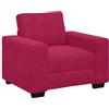 vidaXL Sofastoel Wijnrood 100x77x82 cm Fluweel