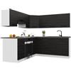 B BELINI GROUP Belini ITALIA 6 Cucina Angolare Componibile 360cm Ebano