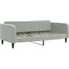 vidaXL Slaapbank 90x190 cm fluweel lichtgrijs