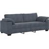 vidaXL 3-zitsbank 220x77x82 cm fluweel donkergrijs