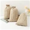 HERZWILD Sacchetti di Iuta Sacchetti di Iuta Beige, Sacchetti Regalo per Calendario dell'Avvento (Beige-25x35cm-8pcs)