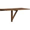 vidaXL Wandtafel inklapbaar 100x60x56 cm bewerkt hout gerookt eiken