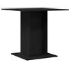 vidaXL Eettafel Zwart Eiken 80x80x75 cm Bewerkt Hout