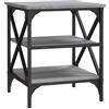 vidaXL Tavolino Grigio Sonoma 40x42x50 cm in Legno Multistrato