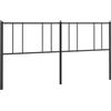 vidaXL Vervangend hoofdbord 180 cm metaal zwart