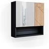 Vicco Specchio contenitore bagno Irma Rovere dorato/antracite 54x55 cm