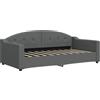 vidaXL Letto da Giorno Grigio Scuro 90x190 cm in Tessuto