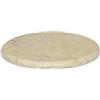 vidaXL Tafelblad Ø40x2,5 cm marmer crèmekleurig