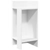 vidaXL Bijzettafeltje met plank 25,5x27x60 cm wit