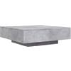 vidaXL Tavolino Salotto Grigio Cemento 100x100x31 cm Legno Multistrato