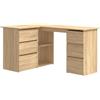 vidaXL Scrivania Angolo Rovere Sonoma 145x100x76 cm Legno Multistrato
