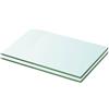 vidaXL Schappen 2 st 20x25 cm glas transparant