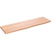vidaXL Ripiano Muro Marrone Chiaro 100x30x2cm Massello Rovere Trattato