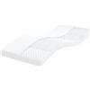 vidaXL Materasso in Schiuma Bianco 80x210 cm 7 Zone Durezza 20 ILD, Materasso, Materasso Morbido, Materasso in Polipropilene, Materasso Doppio