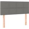 vidaXL Hoofdbord 80x5x78/88 cm stof donkergrijs