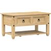 vidaXL Tavolino con Cassetti Corona 85x50x45 cm Legno Massello di Pino