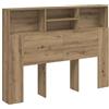 vidaXL Hoofdbordkast Artisan Eiken 140x19x103,5 cm