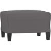 vidaXL Poggiapiedi Grigio 60x50x41 cm in Similpelle