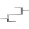 vidaXL Scaffale a Muro Grigio Cemento 104x15x49 cm in Truciolato