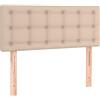 vidaXL Testiera Cappuccino a LED 90x5x78/88 cm in Similpelle