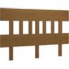 vidaXL Hoofdbord 203,5x3x81 cm massief grenenhout honingbruin