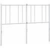 vidaXL Testiera di Ricambio in Metallo Bianco 160 cm