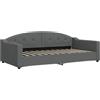 vidaXL Slaapbank 100x200 cm stof donkergrijs