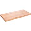 vidaXL Wandschap 80x40x(2-4) cm behandeld massief eikenhout lichtbruin