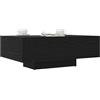vidaXL Tavolino da salotto Rovere Nero 85 x 55 x 31 cm | Sottile e semplice, perfetto per stanze moderne, Fatto in legno ingegnerizzato resistente, creato per durare,
