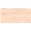vidaXL Piano per Tavolo 80x40x2 cm in Rovere Non Trattato Bordi Vivi