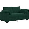 vidaXL Divano Divanetto Verde Scuro 160x77x82 cm Velluto