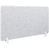 Beliani Pannello Divisorio Fonoassorbente in Pet 160 x 50 cm Grigio Wally