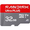 Sandisk - Mem.micro Sd Hc 32gb Ultra Plus A1 V10 U1 C10-grigio