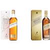 Johnnie Walker John Walker & Sons 200th Anniversary Celebratory Blend, Blended Scotch Whisky - 700 ml, Confezione regalo & Gold Label Reserve Blended Scotch Whisky - 700 ml