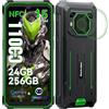 Blackview BV6200Plus Android 15 Rugged Smartphone, 11000mAh/18W, 98dB Altoparlante, 24(8+16) GB+256GB/2TB Telefono Indistruttibile, Octa-core, 6.56HD+ 90Hz, Fingerprint/NFC/GPS/IP69K/2 Anni Garanzia