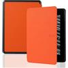 Generico DayQiQiPu Caso per Kindle Paperwhite (10th Gen, 2018 Rilasciato, Model: PQ94WIF) Custodia per eReader di Pelle PU Ultra-Sottile di Visione Multiplo Copertura Antiurto - Arancione