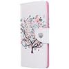 AIFILLE Bianca Cover a Libro per Samsung A51 Albero delle Farfalle Antiurto Protettivo Custodia in Pelle PU e Silicone TPU Morbida Rigida Portafoglio Ragazza Design Flip Accessori per Cellulari