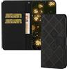KBIKO-zxl Compatibili con Xiaomi Redmi 10C Flip Cover Custodia, Libro Pelle PU con Funzione Supporto Chiusura Magnetica Portafoglio Libretto Bumper Case per Xiaomi Redmi 10C Black XCH