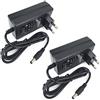 DZYDZR 2PCS DC 12V 4A 48W Alimentatore 5,5 X 2,1mm/2,5mm Plug
