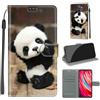 KENHONER Custodia per Xiaomi Redmi Note 8 Pro, Panda | Portafoglio Pelle PU, Magnetica, Resistente Agli Urti, Scomparto Carte Credito, Pieghevole, Flip Libro, Motivo