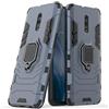 MaiJin Compatibile con Oppo Reno Cover, Custodia Armor Anello Cavalletto (Funziona con Il Supporto Magnetico per Auto) Case Paraurti per Oppo Reno (Blu Navy)
