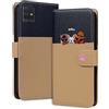Ailisi Cover Per Samsung Galaxy A71 SM-A715F, Cartone Animato Cani Cute Dogs Custodia Protettiva Caso Libro Flip Cover Magnetica in Pelle PU con Portafoglio, Funzione Stand -Blu Scuro/Khaki