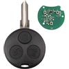 Pro-Plip ProPlip - Chiave completa con elettronica a programmare per Smart Roadster Forfour Fortwo City 450 TELECOMANDO 433 434 MHz