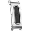 GIOPUEY Cover Compatibile con Google Fitbit Air, Compatibile con 12mm Cinturini, Metallo, Anti-Bump - Silver