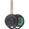 Pro-Plip ProPlip - Chiave completa con elettronica da programmare, compatibile con Smart ForTwo Forfour 454 Roadster Mitsubishi Colt Warior Carisma Spacestar 434MHz Telecomando Vergine