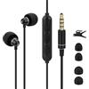 Geekria Auricolari da Letto per Chi Dorme di Fianco, Auricolari Cablate con Isolamento del Rumore e Microfono + Controllo Volume, Ultra Mini Leggeri in Alluminio, Jack 3,5 mm per ASMR, Rumore