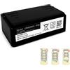 Foxcoco Batteria per telecomando Autec LK4 LK6 LK8, ricambio per Autec LBM02MH ARB-LBM02M, adatta per telecomando Autec, 2000 mAh, 2,4 V, 4,8 Wh, NI-MH