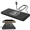 Generico Tappetino Di Ricarica Per Auto - Caricatore Per Auto Wireless | Tappetino Di Ricarica, Olmxs Caricabatterie Wireless Veloce Da 15 W, Tappetinos Ricaricas Wirelesss Antiscivolo Caricatore Pers Autos