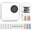 GuKKK Mini Stampante Fotografica, Mini Stampante Termica,Stampante Fotografica Istantanea Portatile, Mini Stampante Termica Bluetooth con Ricarica USB Stampante, per Fotografica, Note, Diario, Elenco, Memo