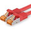 1aTTack.de 688756 Cat7-1x 1,5m - Cavo di rete Cat 7 Ethernet Lan 10 Gb/s PIMF LSZH Rosso